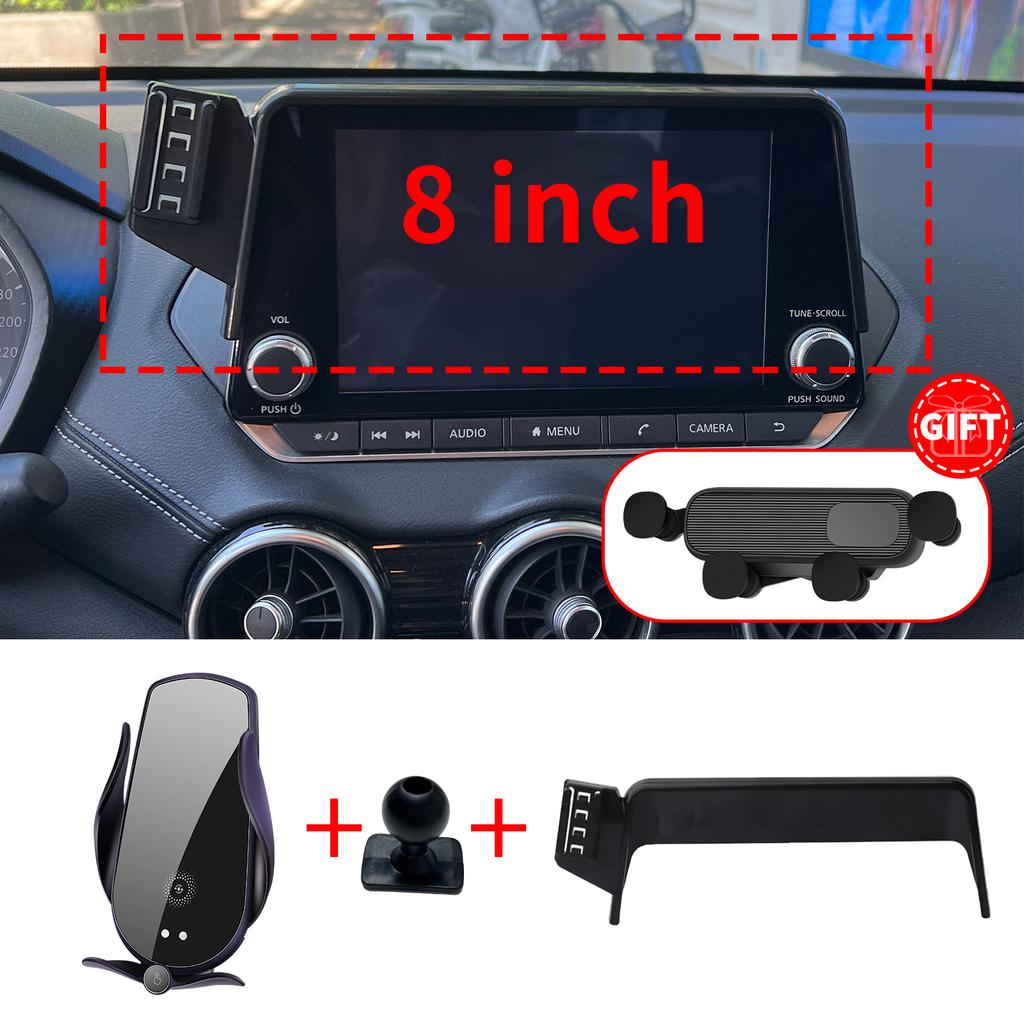 for Nissan Juke F16 2018-2024 Phone Holder Screen Fixed Navigation Bracket Base Wireless Charging Accessories
