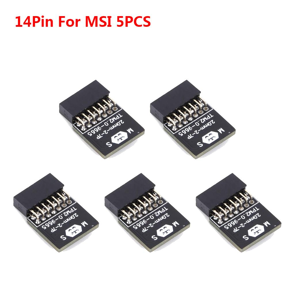 10/5/3/1PCS TPM 2.0 Encryption Security Module Board 4GB For ASUS ASRock MSI ASRock GIGABYTE LPC 14/18/20 Pin Motherboards Card