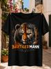 Bartiger Unisexn Alles In Einem Bear Tiger Unisex Graphic Split Portrait Blending a Bear Tiger and  Unisex All TShirt