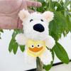 Plush Animal Charming Keychain Collection Featuring Cute Dogs Cats Frogs And Bears