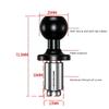1 inch Ball Head Adapter to M6 M8 M10 Screw for GoPro Mount Motorcycle GPS Phone Car Bracket Insta360 X3 Camera Accessories