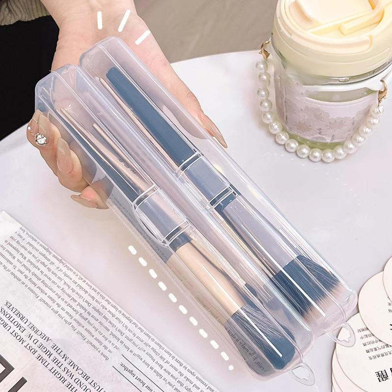 Makeup Brush Holder Case Cosmetic Toiletry Storage Box Travel Toiletry Tools Dustproof Organizer Sealed Box