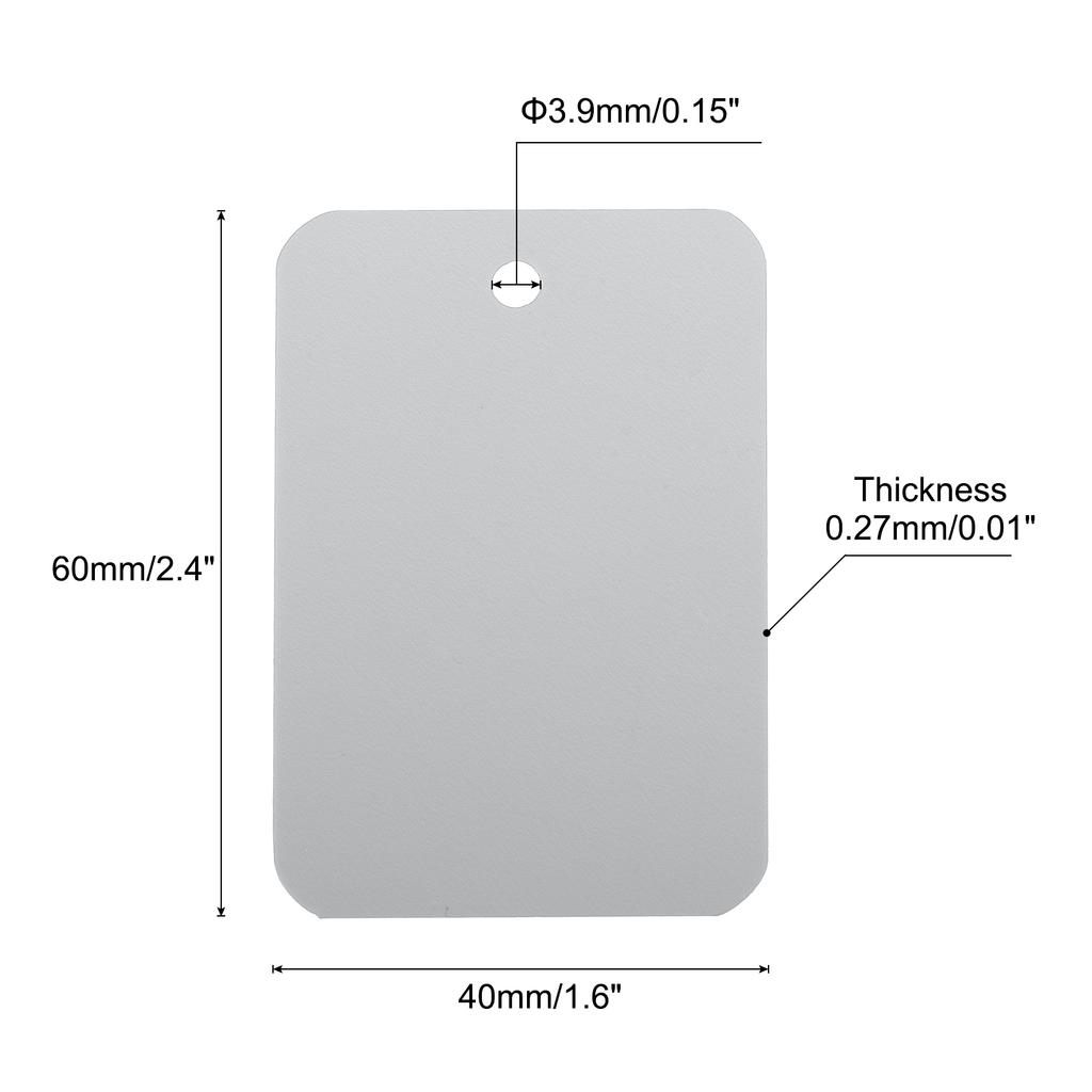 50pcs Waterproof Wires Plastic Shipping Tags 1.6x2.4 Inch for Product Identification Tags Valve Marking Outdoor Tagging