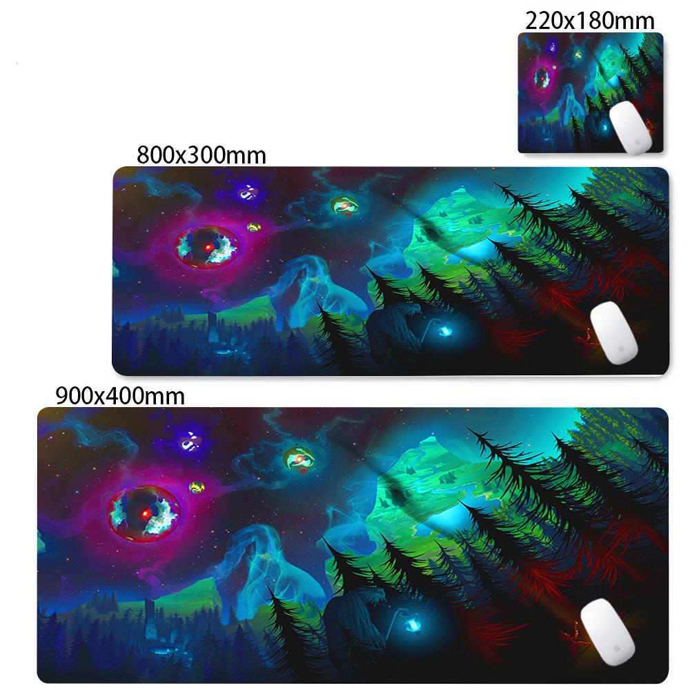 Oyun Dış Gezegenler Anime Mouse Pad Kaymaz Kauçuk Klavye Mouse Pad'i Dizüstü Bilgisayar Evren Güneş Sistemi Masa Matı Ofis Aksesuarları