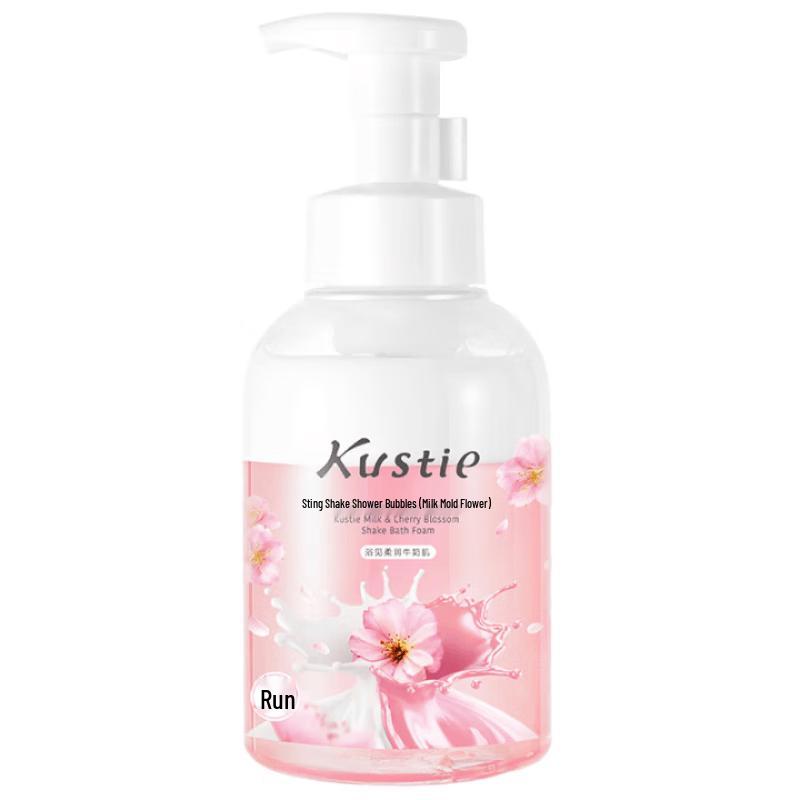 Kustie Milk Cherry Blossom Shake Bubble Bath