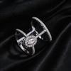 Unisex Index Finger Open Ring Cross-border Fashion Zircon Niche High-end Versatile Temperament Jewelry For Daily Matching