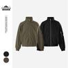 Retro Sporty Stand-Up Collar Workwear Jacket Unisex