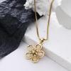 Fashionable Heart Titanium Steel Necklace: Women's Clavicle Chain, Hip Hop Style, Niche Design.