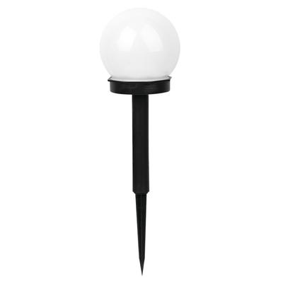 Solar Lamp 6500K Led Sphere White Plastic Black - Pl-304711