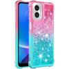 Case for Motorola Moto G 5G 2024 Case Women Girls Cute Clear Glitter Heavy Duty Shockproof Back Cover Soft TPU Phone Case for Moto G 5G 2024 Gradient