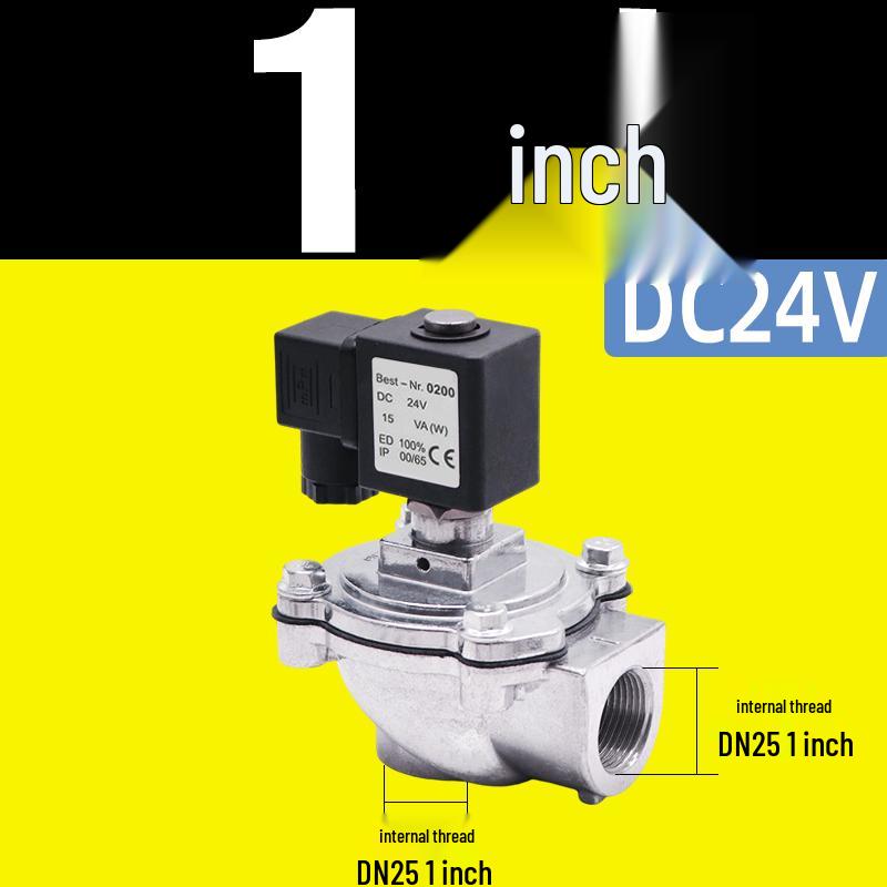 Electromagnetic Pulse Valve DC24V DN25 1" DMF-Z-20 Right Angle Pneumatic Control Valve 220V