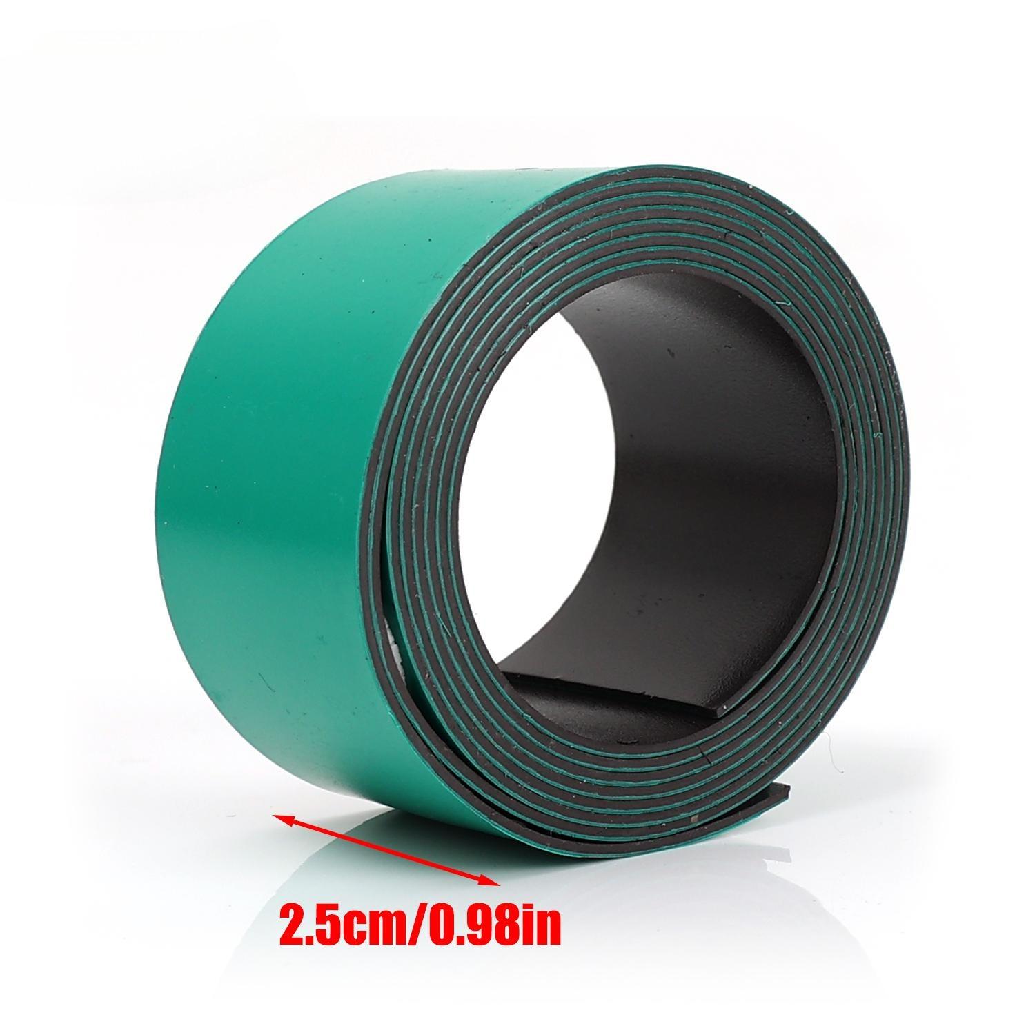 

4/1 Rolls Flexible Magnetic Tapes Cuttable Rubber Magnet Strips For Fridge Whiteboard DIY Fixing Tapes Home Office Storage Tools (Green,1M-(1 Roll)) зелений