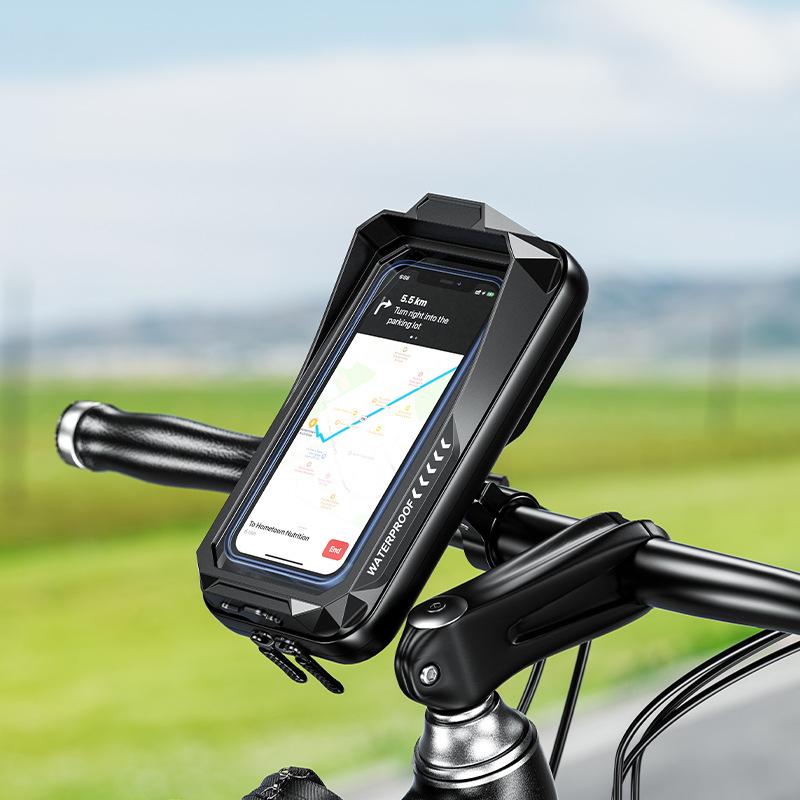 Waterproof Bike Phone Mount Bag Touch Screen Bicycle Handlebar Phone Holder Case For Cycling