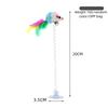 Interactive Swinging Cat Toy With Suction Cup Spring Feather Mouse Bell For Kittens Adult Cats Fun Pet Play Toy Reduce Boredom