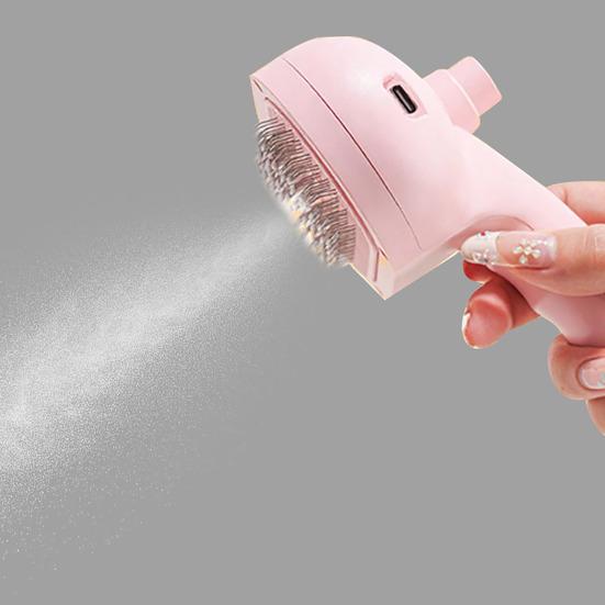 Cat Steam Brush for Grooming And Shedding Self-Cleaning Pet Comb with Mist Spray 4 In 1 Rechargeable Deshedding Tool for Dogs Cats Long Short
