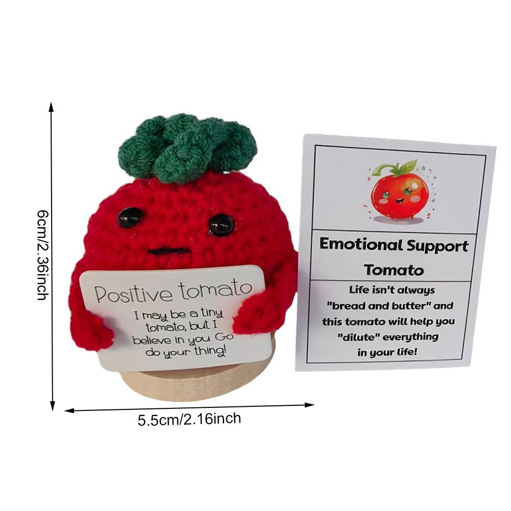 

Новые мини-куклы ручной работы «Положительная энергия картофеля» с вязаной игрушкой, вдохновляющей на создание плюшевой куклы, подарок на день рождения другу томатный