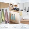 Magnetic Towel Hook Stainless Steel Towel Holder Rust-Proof Strong Magnet Kitchen Towel Dish