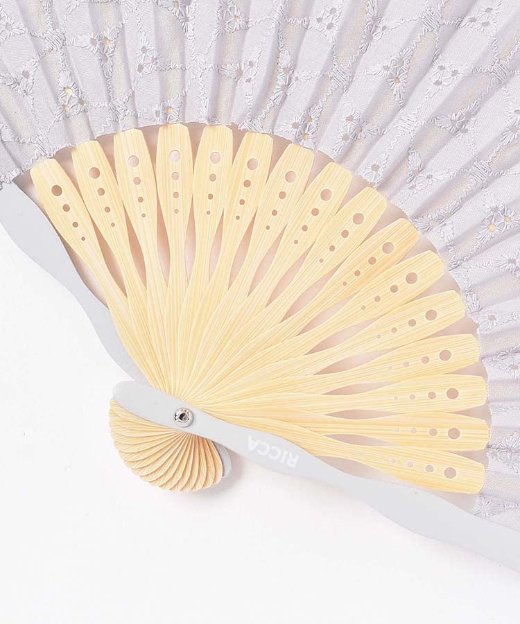 [Hemings] Raffine Folding Fan (White)