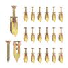 Pack of 50/100 Gypsum Board Self Drilling Wall Anchors Screw Set Quick & Reliable Screws Durable for Easy Installation
