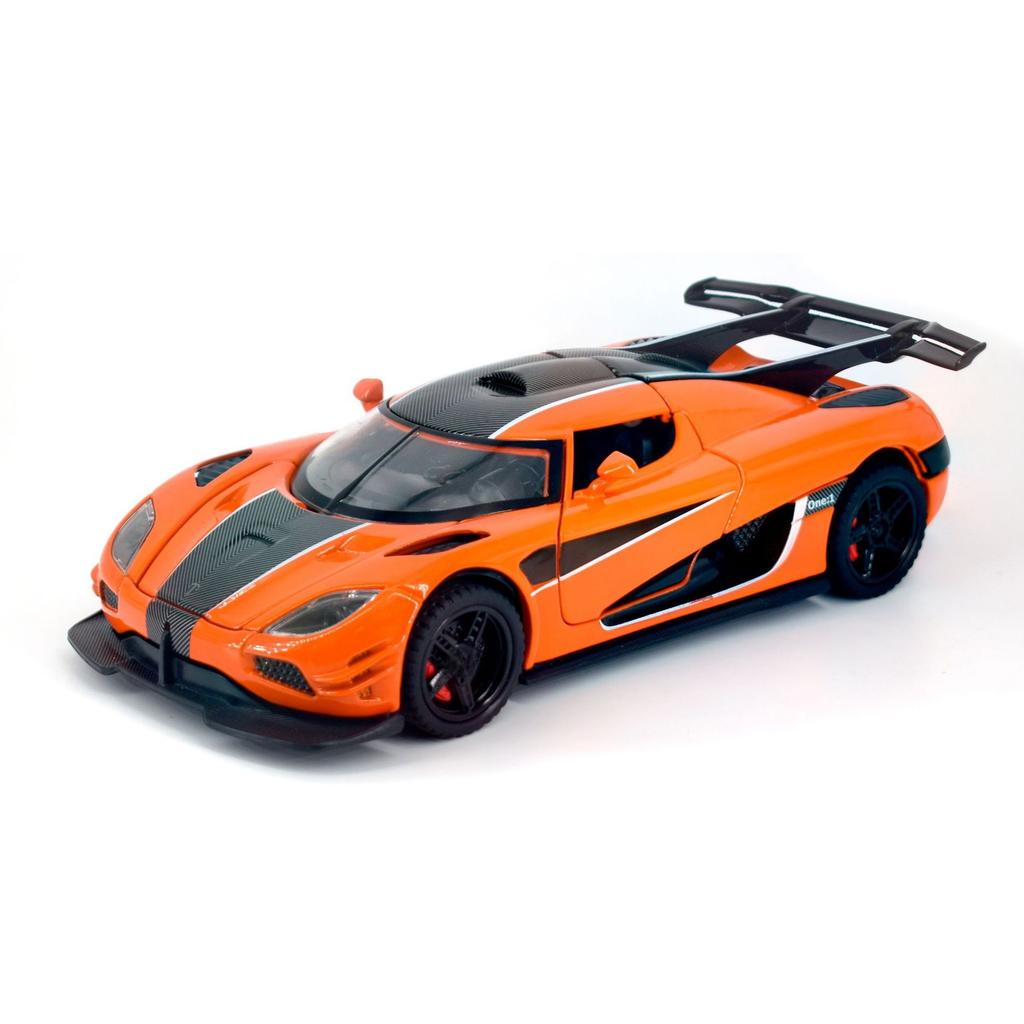 ABBJ1 Koenigsegg One: Alloy Car Model Sound Light Interactive Collectible Toy Realistic Car Door Opening Vintage Style Vehicle