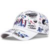 Hip Hop Baseball Cap Print Visor Casual Sun Hat  for Men Women