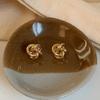 1 Pair Knot Earrings for Women, Hypoallergenic Small Stud Earrings, Woven Ball Knotted Statement Jewelry