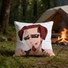 The PPostal DDude Pillow Cover Polyester Square Cushion Case  cm Decorative for Home Couch Bed Car Decor