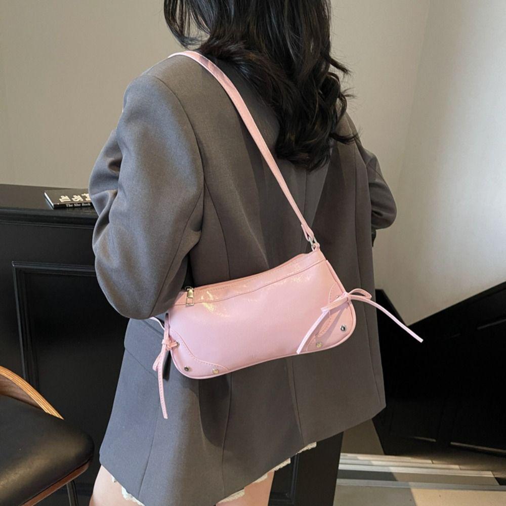 Designer Shoulder Bag Solid Color Women Handbag Fashion Armpit Bag Girls