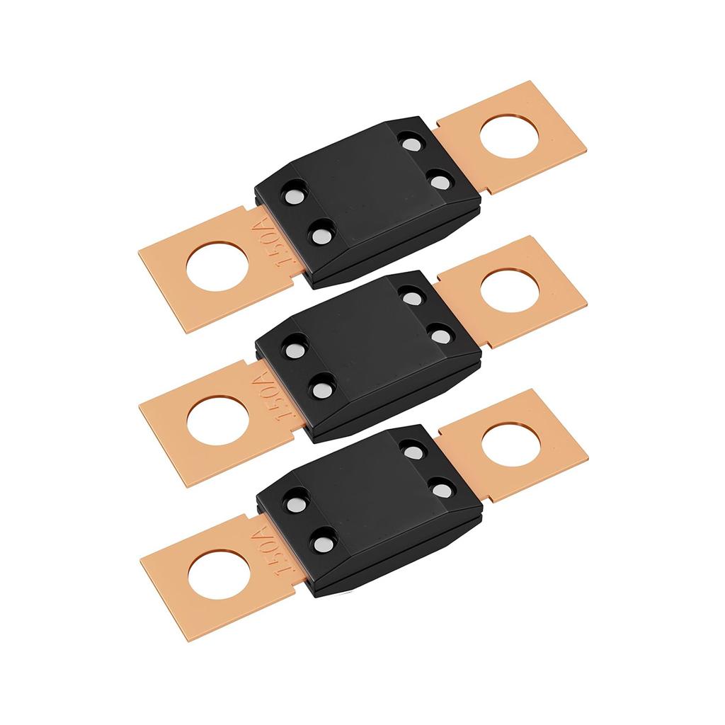 3Pcs MEGA Fuse 30A-300A High Current Bolt blade fuse 200 Amp ANM Flat Type Fuse AMG Fuse Fuse Holders1