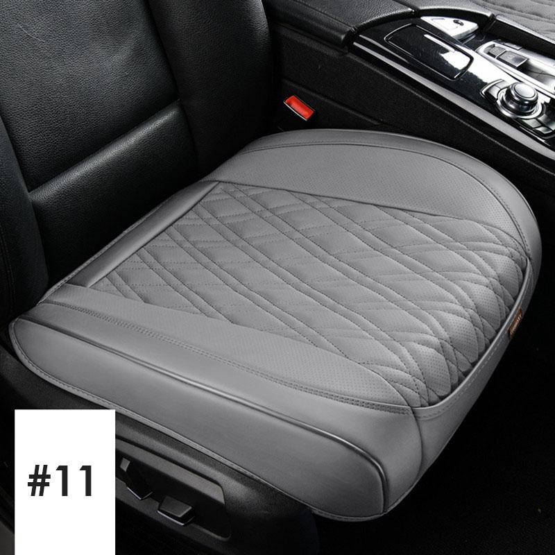 Universal PU Leather Quilting Car Front Seat Cover Auto Interior Accessories Half Surround Bottom Protector Cushion Seat Covers