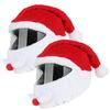 1/2Pcs Christmas Motorcycle Helmet Hats Christmas Themed High-quality Funny Plush Decor Hat Winter Riding Warm Helmet Cover
