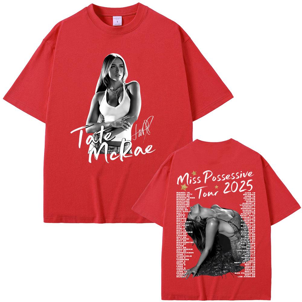 Singer Tate McRae Miss Possessive So Close To What Tour 2025 Tshirt Men Women Clothing Fashion Pop Music Shirt Lover Gift Summer