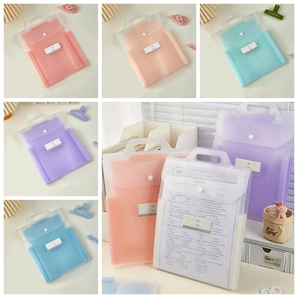 

Large Capacity Expanding File Organizer Multifunctional A4 File Bag Archives синий