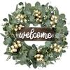 Artificial Flower Wreath Easter Valentines Day Decor Hotel Restaurant Door Hanging Decoration