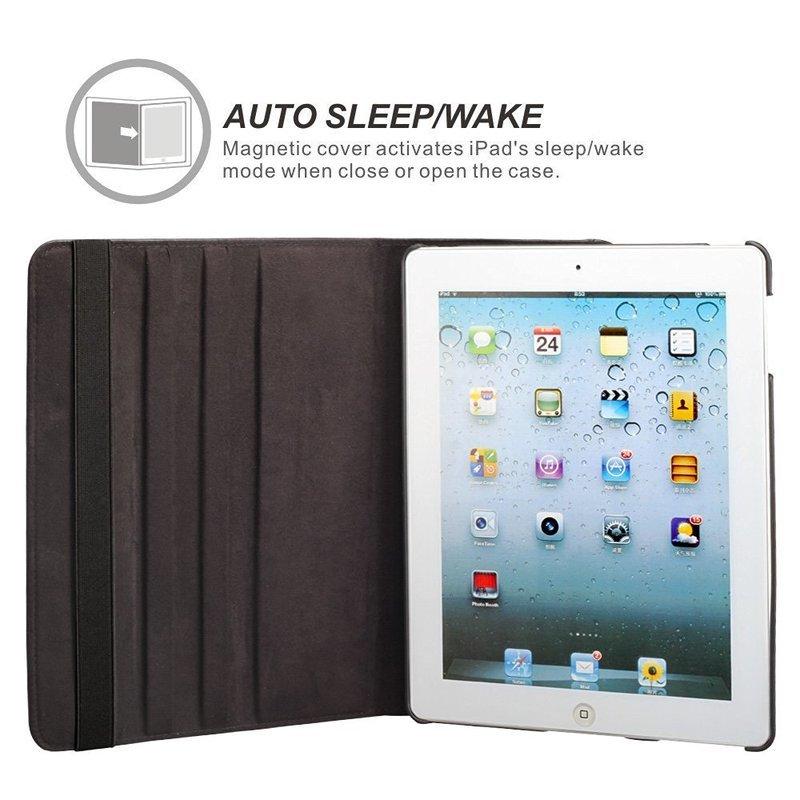For IPad Mini 1 2 3 360 Degrees Rotating PU Leather Flip Cover Tablet Case F or Pad Mini4 5 7.9" Smart Stand Holder Shell