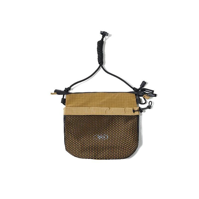 

Norybrand 25ss Outdoor Sports Water Repellent Mesh Shoulder Messenger Bag Lightweight Zip-up Trendy Small Shoulder Bag Earthy yellow