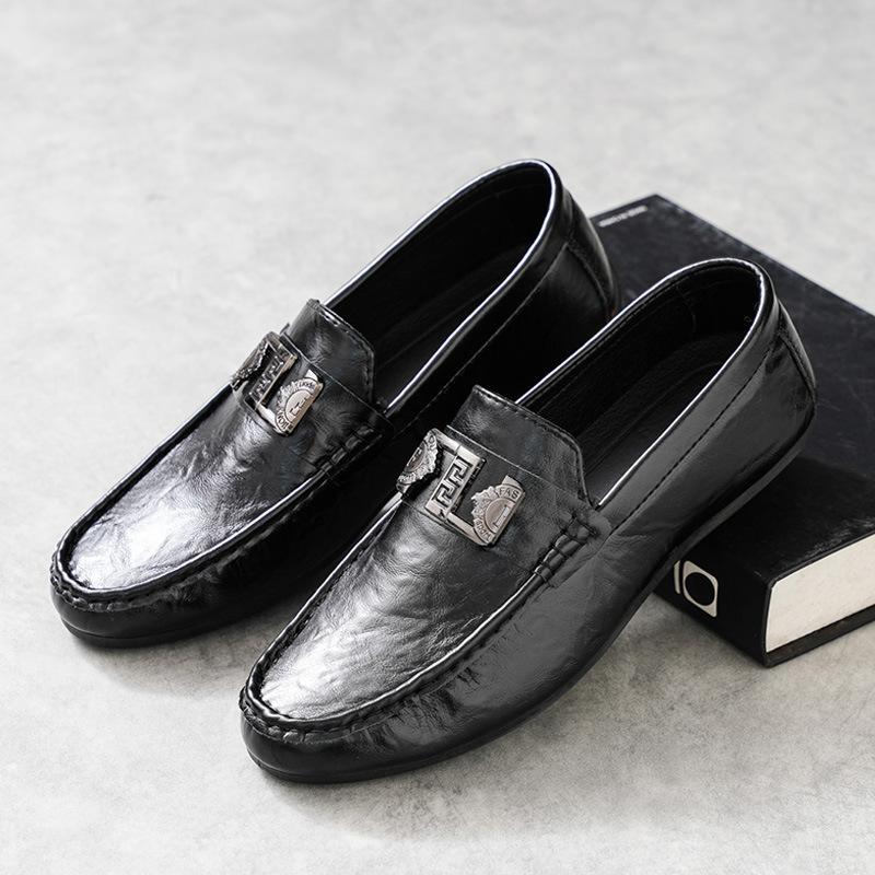 Doudou Shoes Men's New Men's Casual and Lazy High-end Business Leather Shoes