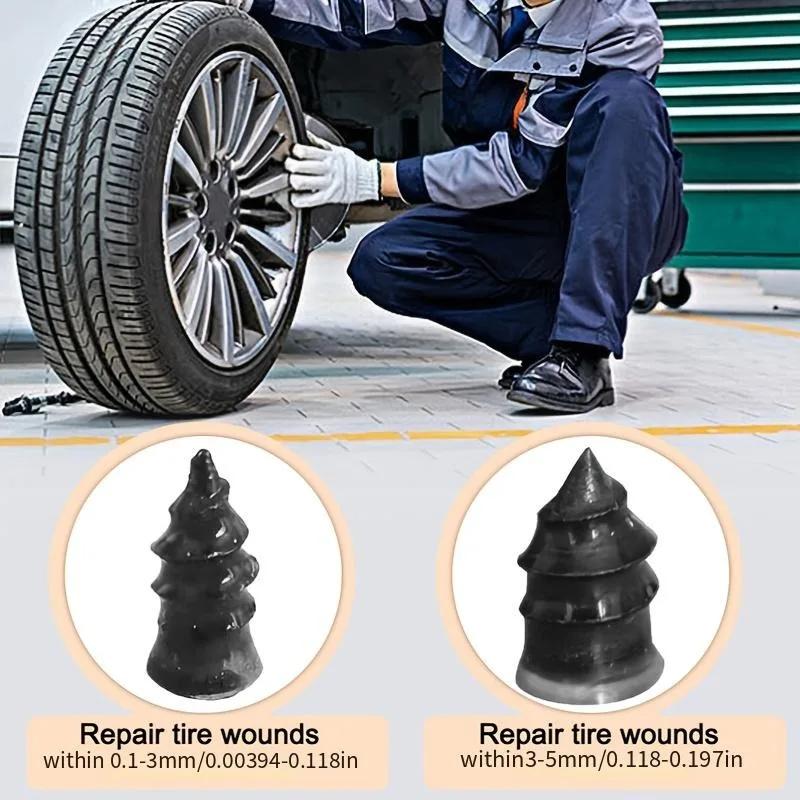 10Pcs/Set Vacuum Tire Repair Nails Car Motorcycle Biker Wheels Tire Repair Rubber Nail