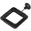 Aquarium Fish Feeding Rings Fish Tank Small Floating Food Feeder with Suction CupBlack Thicken and Heighten Square