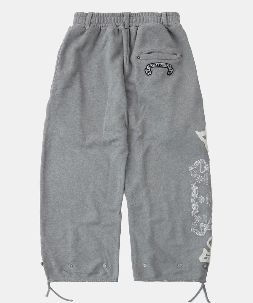 BADBLOOD Mystic Capsule 2-Way Curved Jogger Trousers - Medium Grey