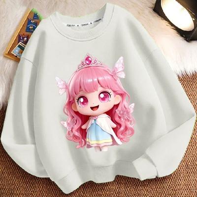 Children's Wonderful Casual Top, Loose Long-sleeved Round-neck Hoodie for Boys and Girls  Autumn and Winter