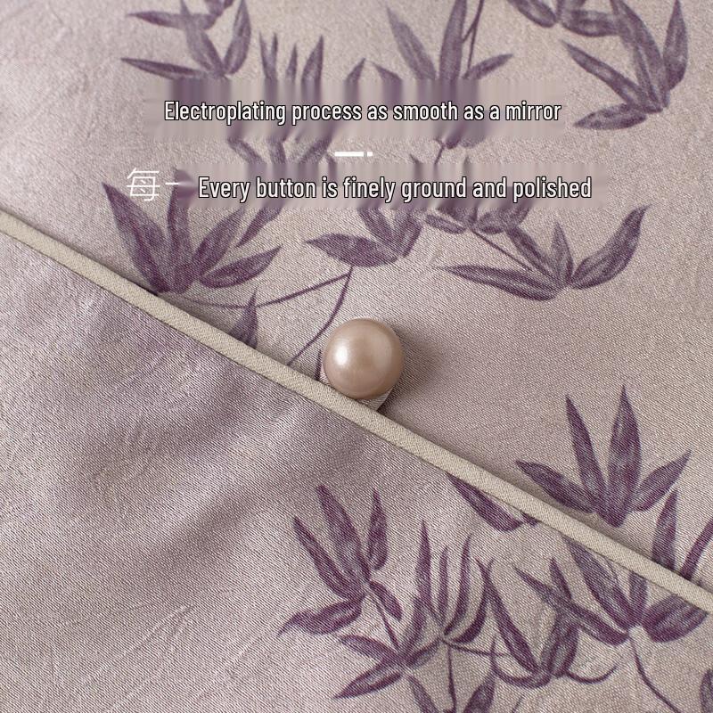 YUZHAOLIN Women's Chinese Style 3/4 Sleeve Stand Collar Blouse