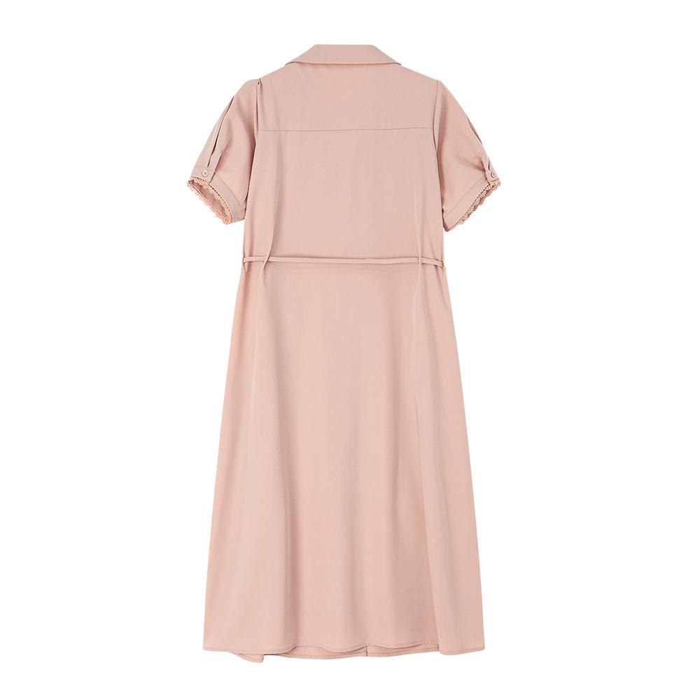 MIXMAX Casual Versatile Temperament Fashionable Age Reducing and Slimming Short-Sleeved Dress
