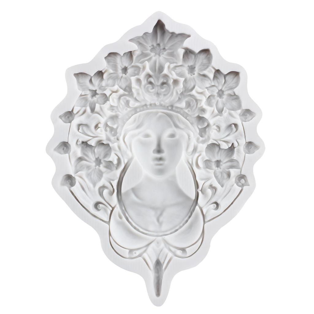 Goddess Silicone Molds Flower Lady Fondant Mold Cake Decorating Tools Cupcake Topper Candy Resin Clay Chocolate Gumpaste Mold