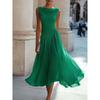 Elegant Vacation Party Cowl Neck Dress for Cross-border Export