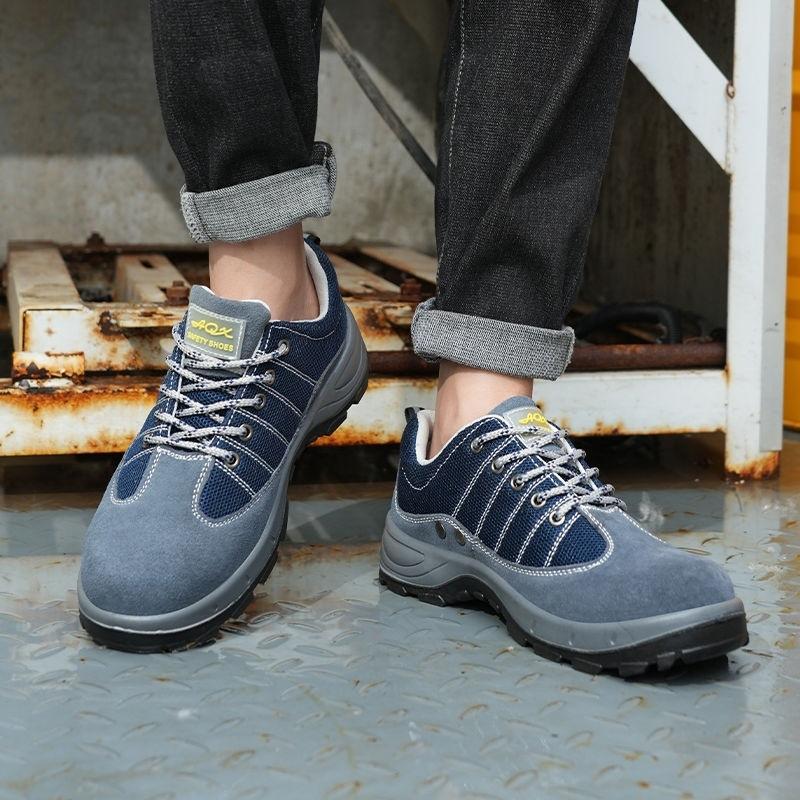 Male steel baotou anti-smashing and anti-piercing electrical insulating shoes wear-resistant solid bottom work shoes construction site protective shoe