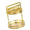 Elegant Moving Dressing Tray With Jewelry Hangers And Open Shelf For Perfumes Creams Makeup
