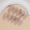 Ins Style Press On Nails Butterfly Pearl Handmade Fake Removable Women