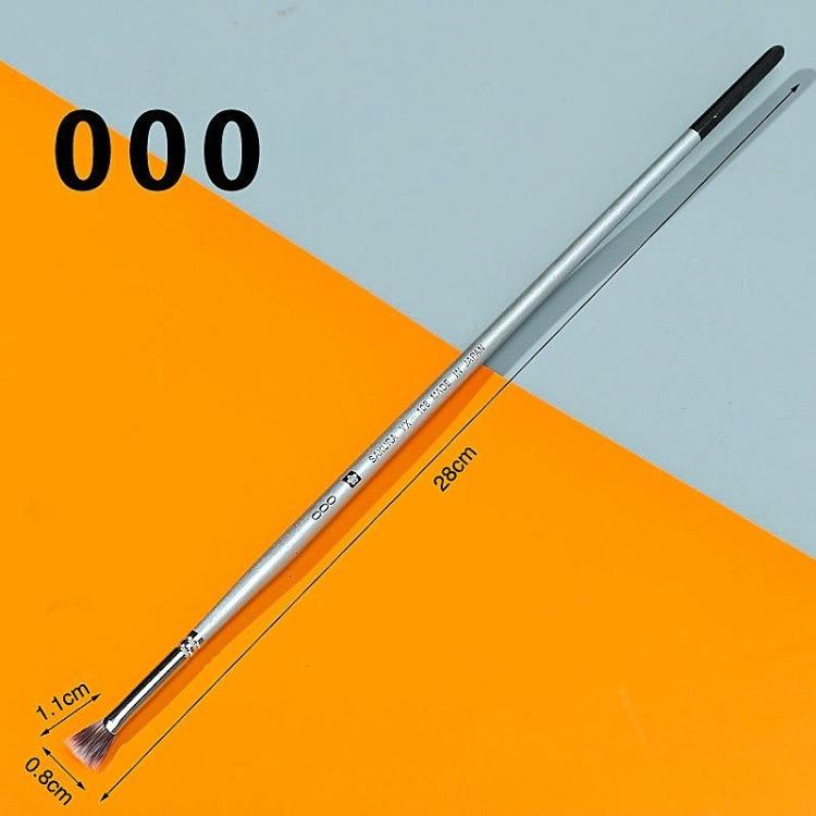

Nylon Hair Fish-tail Fan-shaped Watercolor Chalk Acrylic Brush Joint Entrance Examination Art Examination Cherry Blossom Fan-shaped Brush