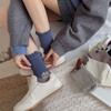 Fashionable Middle Calf Socks with Cartoon Animal Designs in Soft Cotton Bubble Cuffs Crew Socks Hosiery for Women Teens